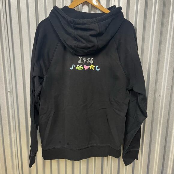 Frog Skateboards Black Double Sided Graphic Sweatshirt Baggy Skater SZ L - Picture 3 of 6